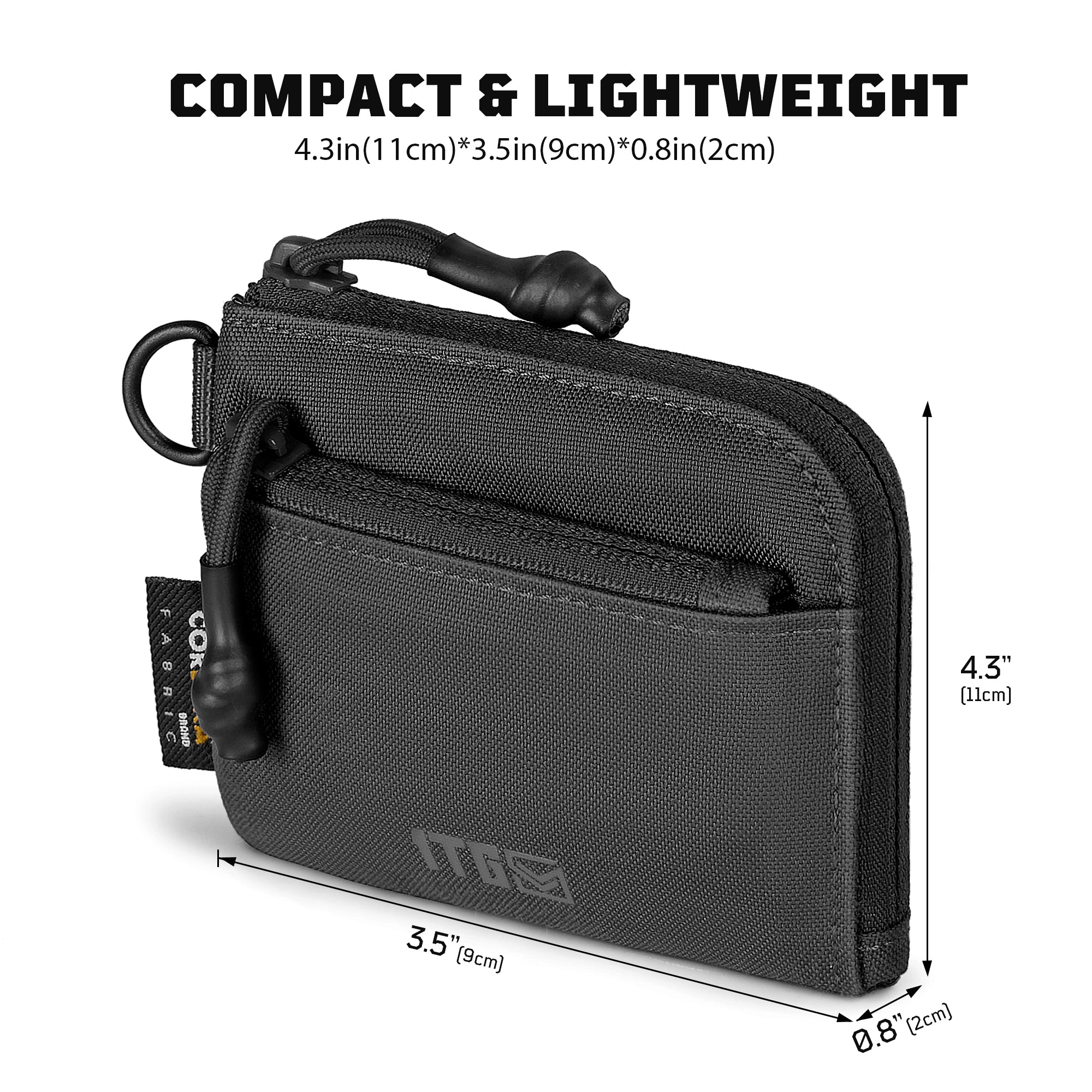 1TG Tactical Coin Purse 500D CORDURA Minimalist Wallet